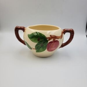 Vintage Franciscan Apple Double Handled Sugar Bowl